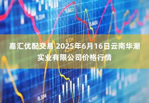 嘉汇优配交易 2025年6月16日云南华潮实业有限公司价格行情