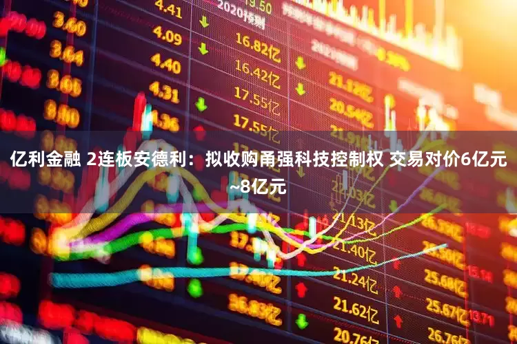 亿利金融 2连板安德利：拟收购甬强科技控制权 交易对价6亿元~8亿元